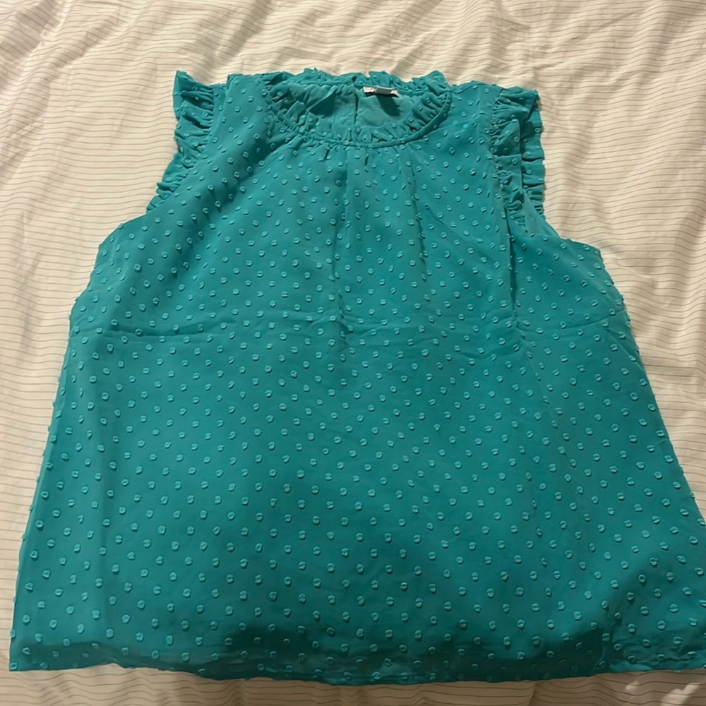 Turquoise blouse from JCrew. Worn 1-2 times.